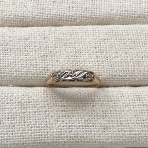 14K Gold Vintage Art Deco Diamond Ring